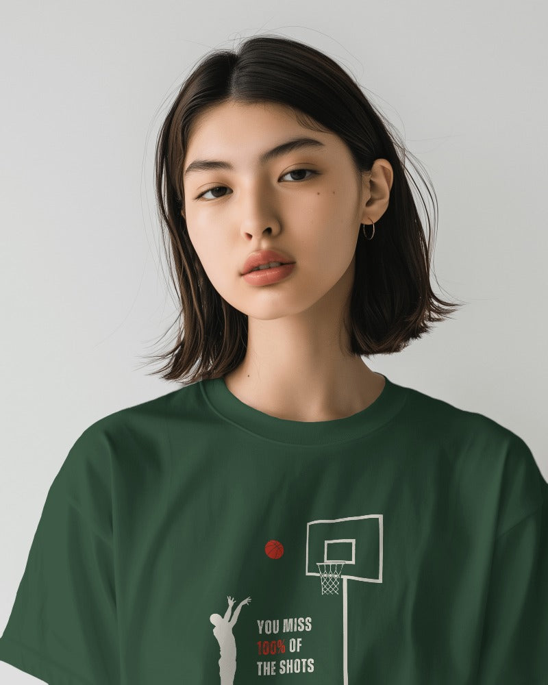 Shots you don't take - Unisex Multicolor Printed T-shirt