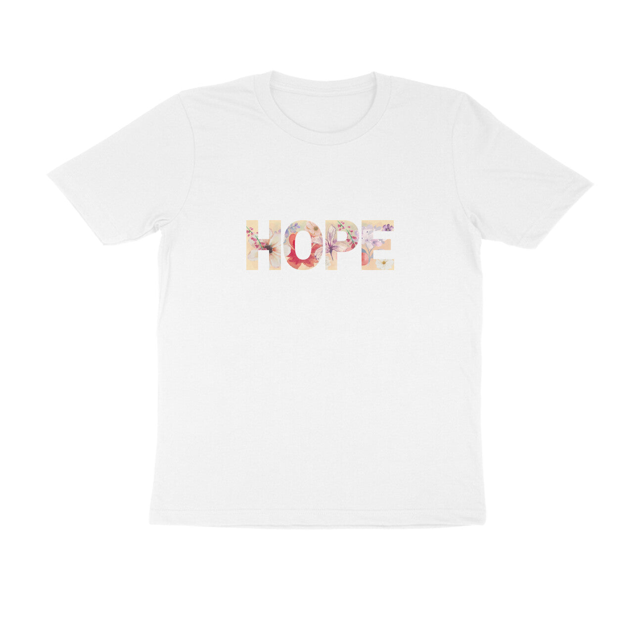Hope - Unisex White Printed T-shirt