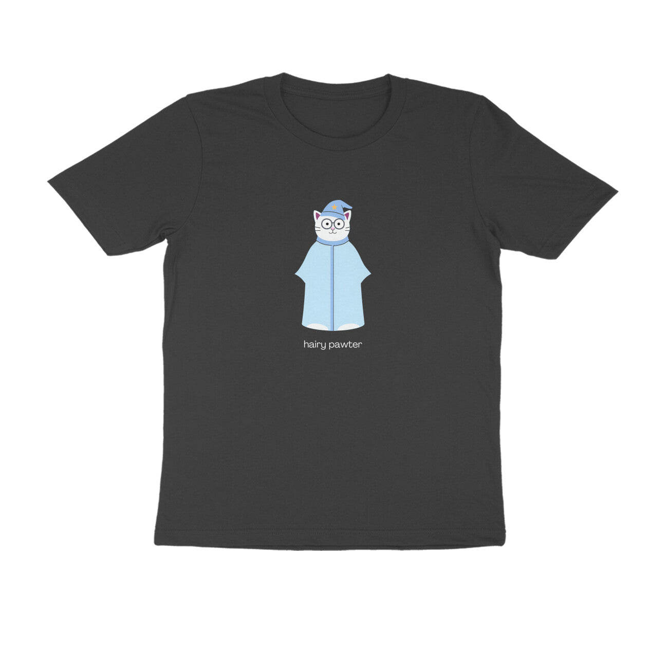 Hairy Pawter - Unisex Black Printed T-shirt