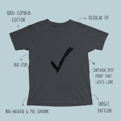ADHD - Unisex Black Printed T-shirt
