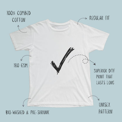 Tetris - Unisex White Printed T-shirt