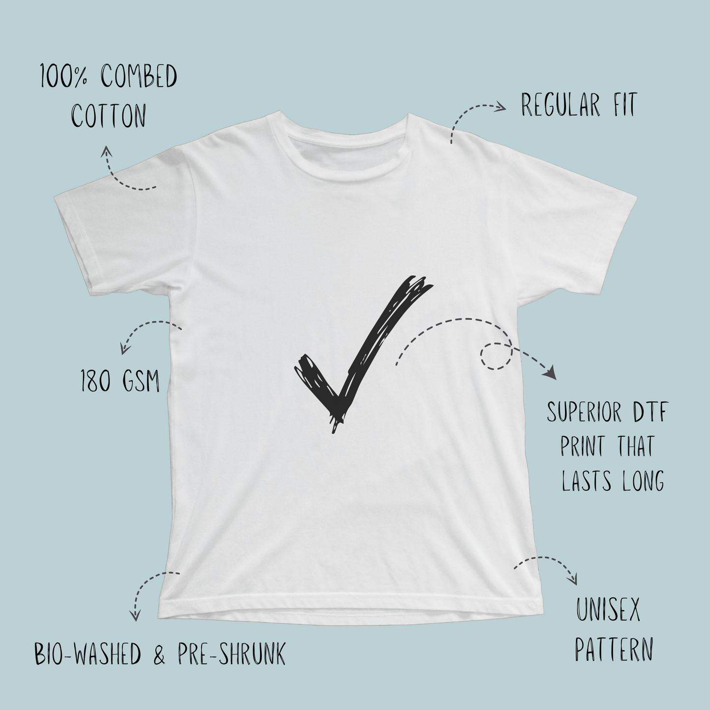 Spritz - Unisex White Printed T-shirt