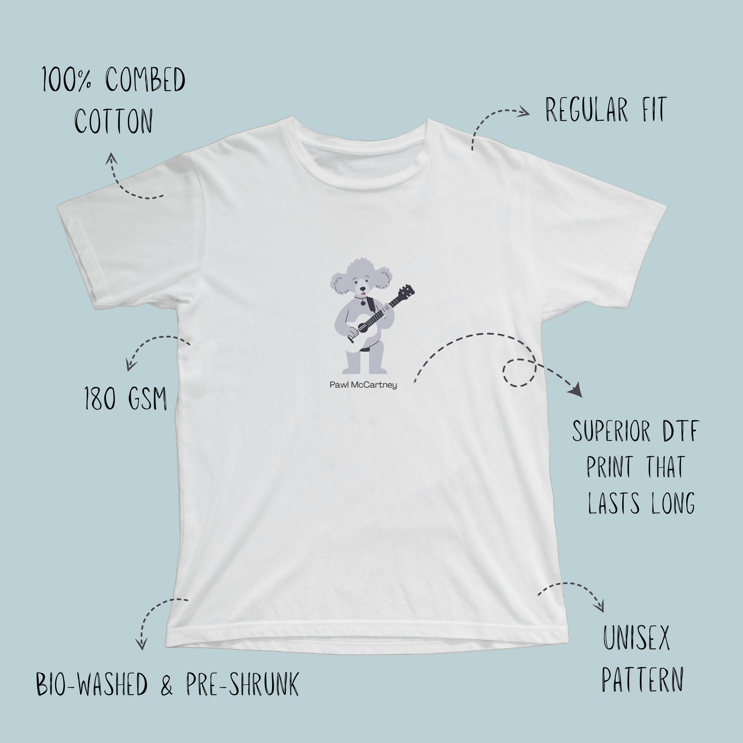 Shots you don't take - Unisex White Printed T-shirt