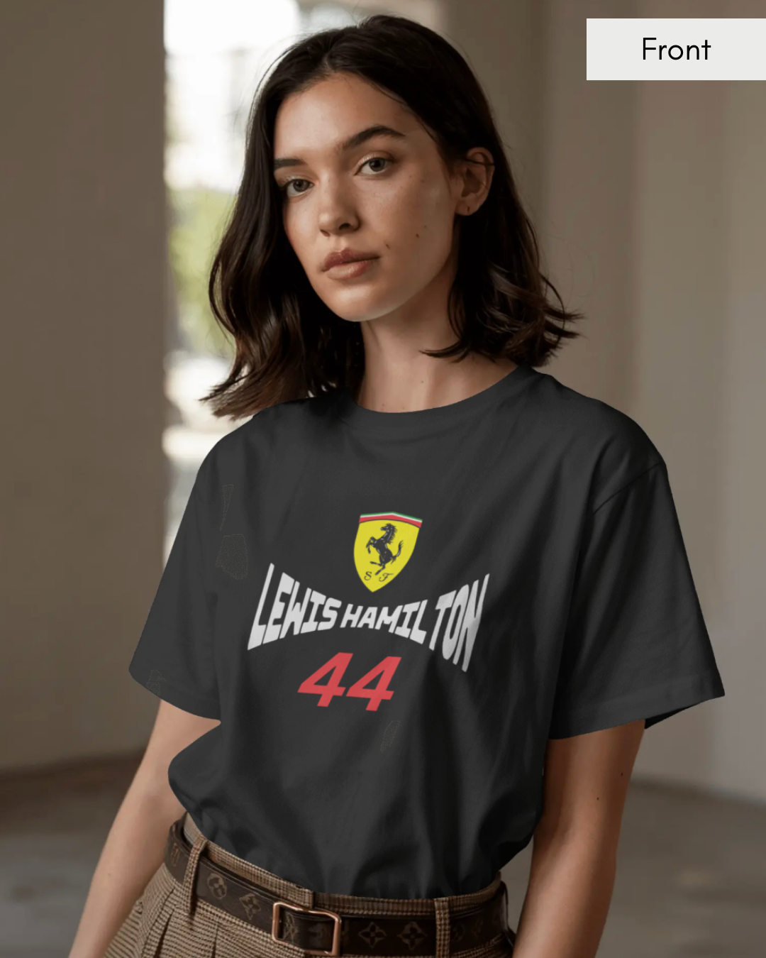 Hamilton - Unisex Black Printed T-shirt