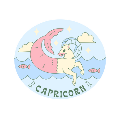 Capricorn - Women's White Crop Top