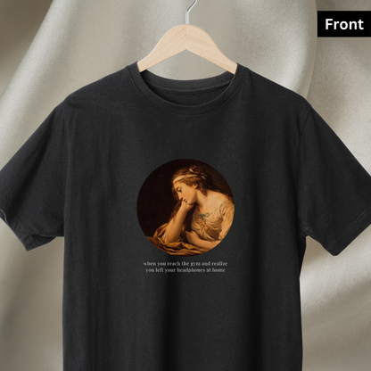 La Mélancholie - Unisex Black Printed T-shirt