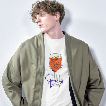 Spritz - Unisex White Printed T-shirt