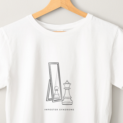 Imposter Syndrome - Unisex White Printed T-shirt