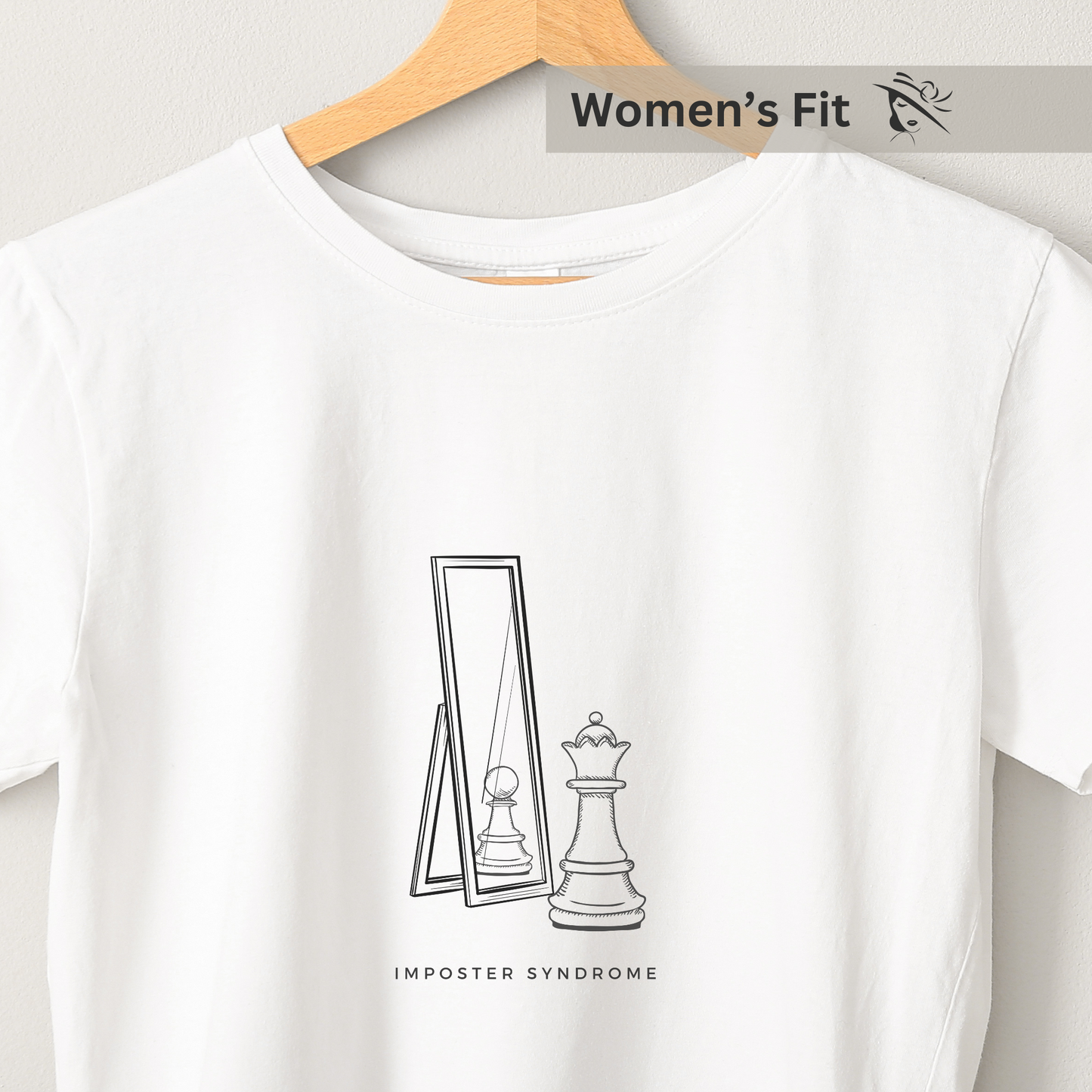 Imposter Syndrome - Women's White Printed T-shirt