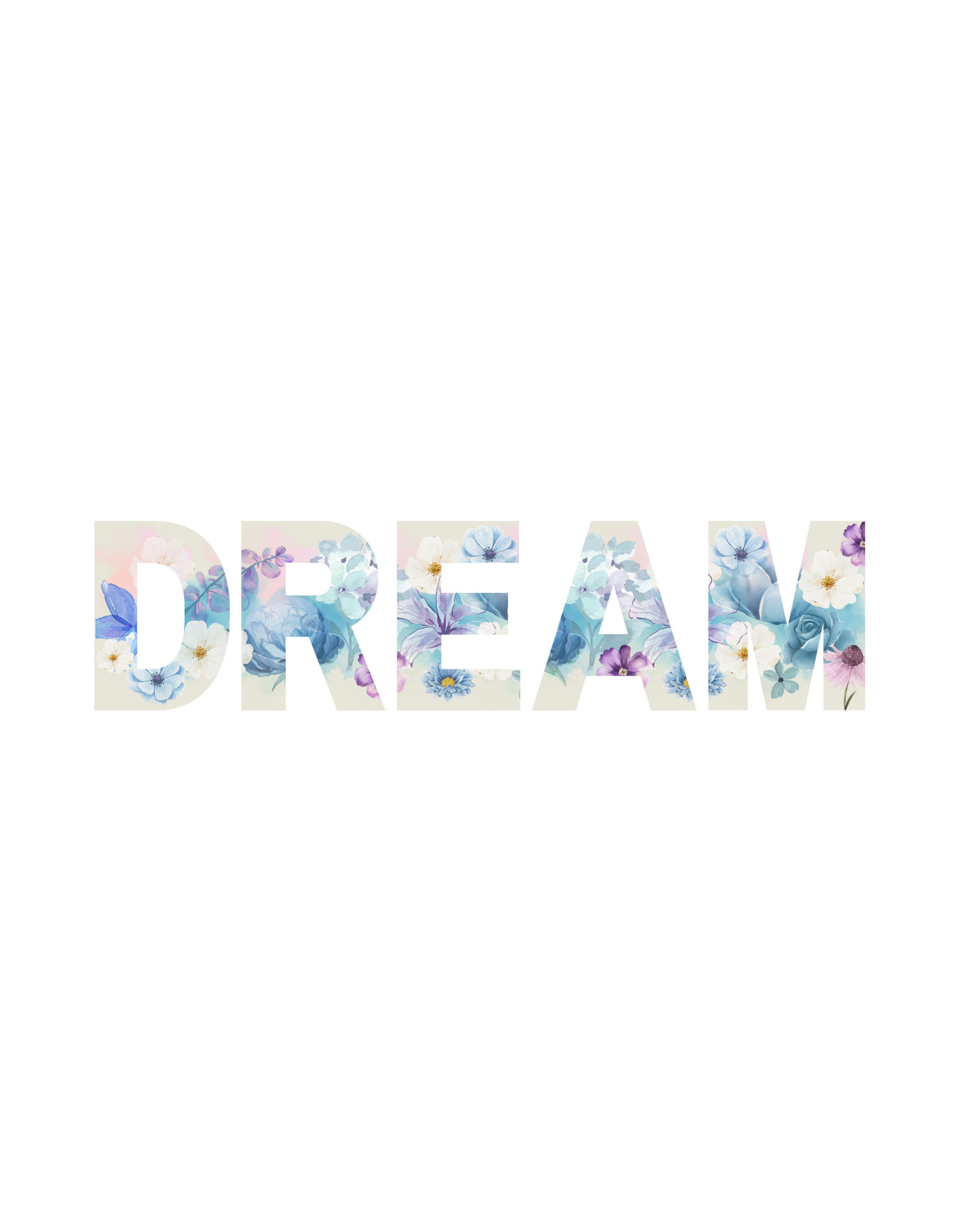 Dream - Unisex White Printed T-shirt