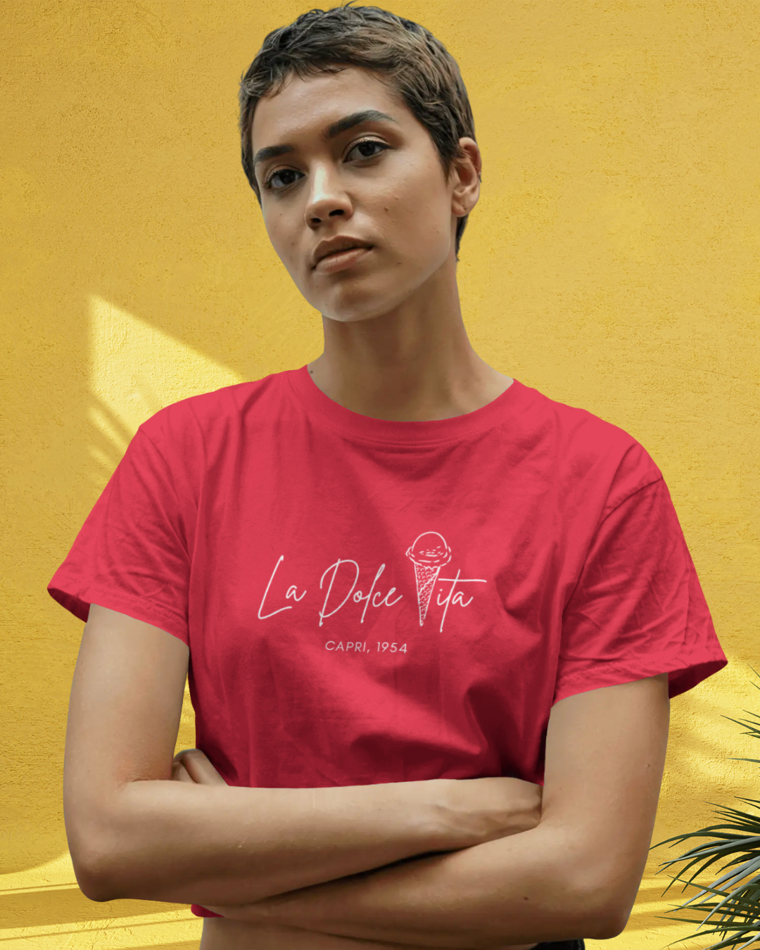 La Dolce Vita - Women's Printed Crop Top