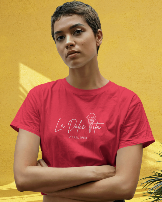 La Dolce Vita - Women's Printed Crop Top