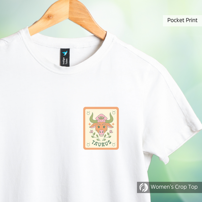 Taurus - Women's White Crop Top