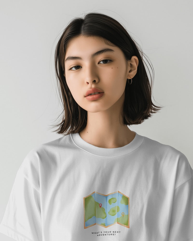 Where next? - Unisex White Printed T-shirt