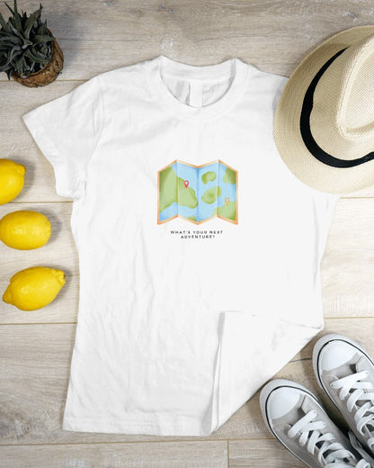 Where Next? - Women's White Printed T-shirt