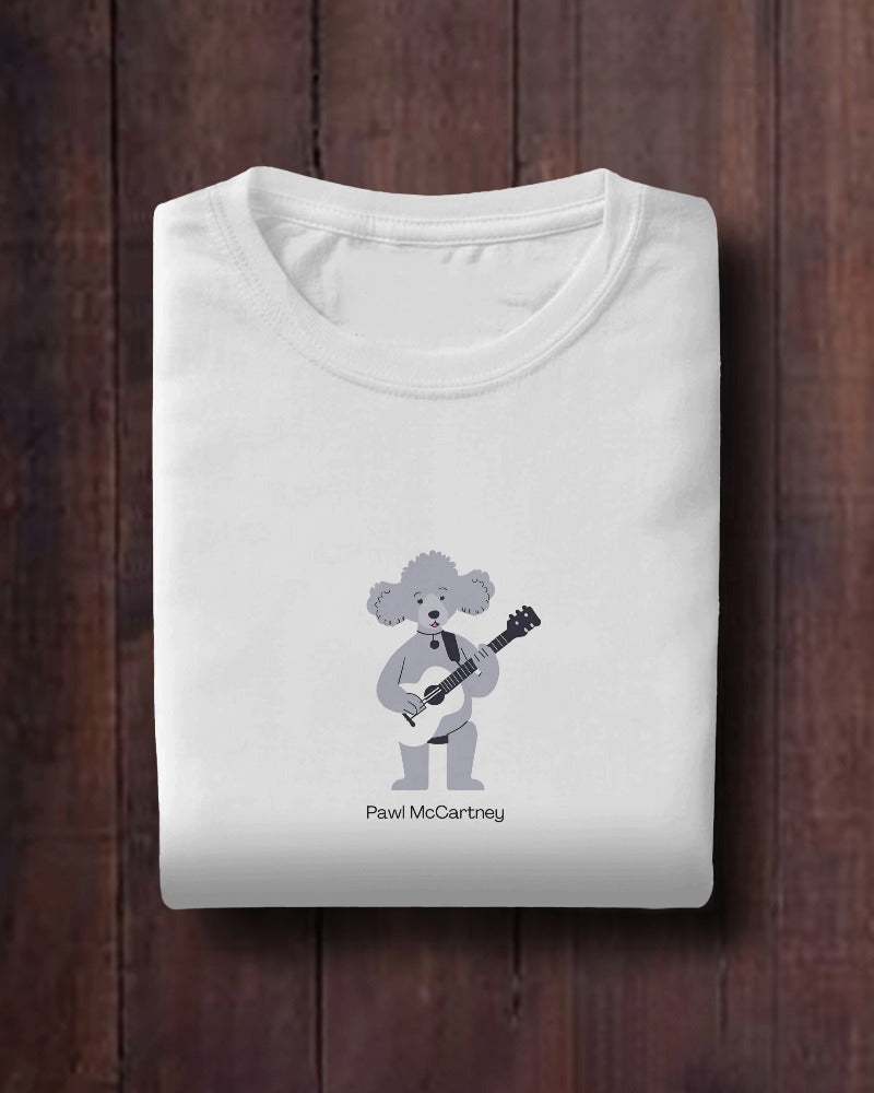 Pawl McCartney - Unisex White Printed T-shirt