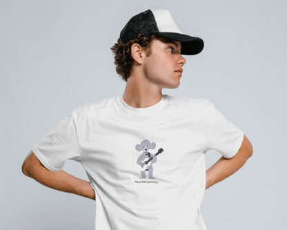 Pawl McCartney - Unisex White Printed T-shirt