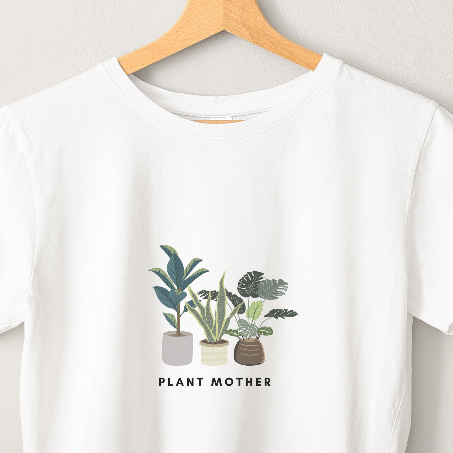 Plant Mother - Unisex White Printed T-shirt