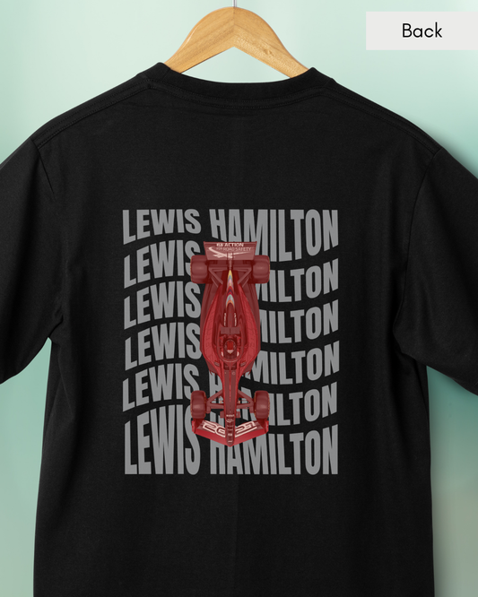 44 - Unisex Black Printed T-shirt