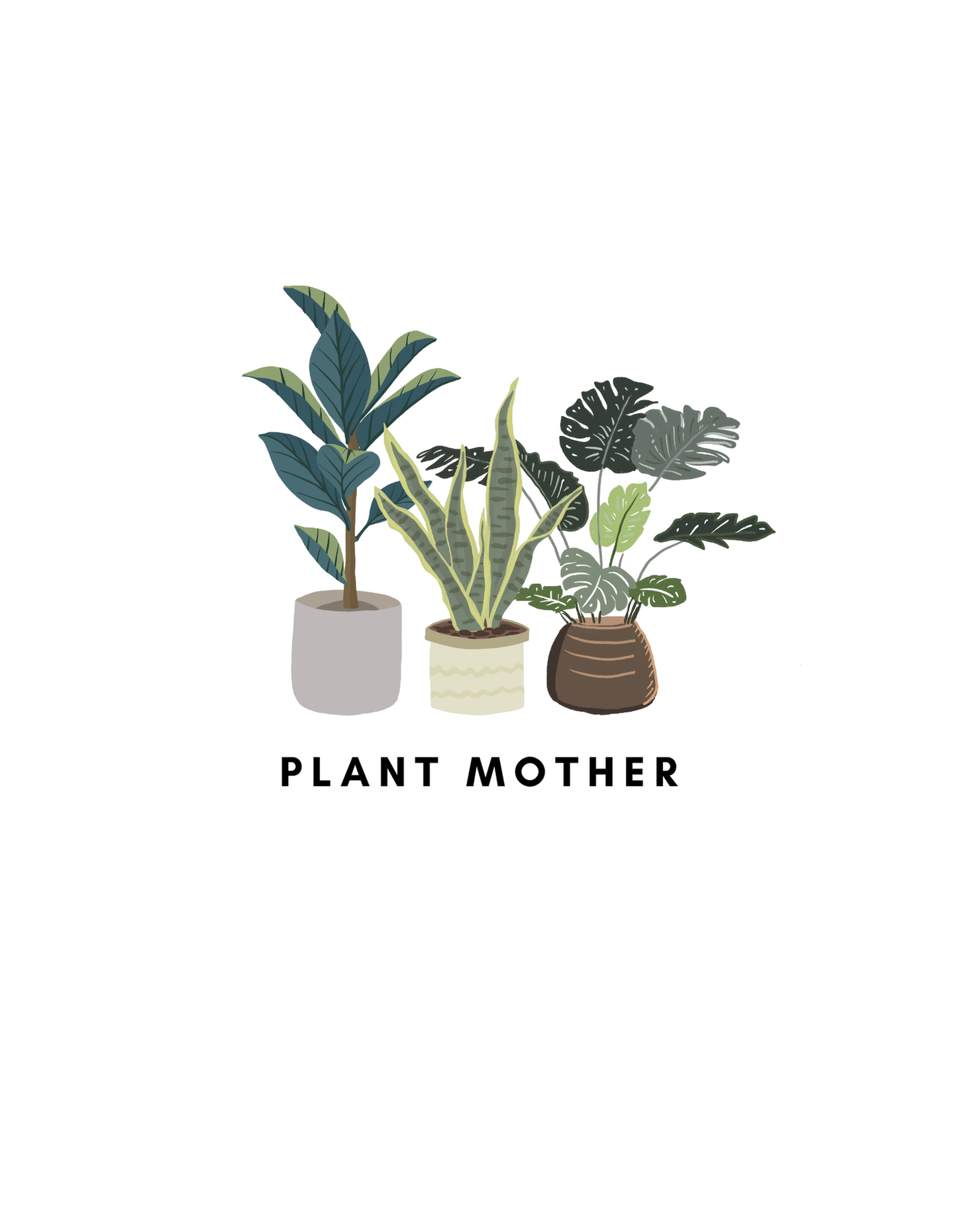 Plant Mother - Unisex White Printed T-shirt