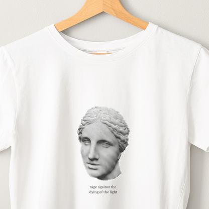 Rage - Unisex White Printed T-shirt