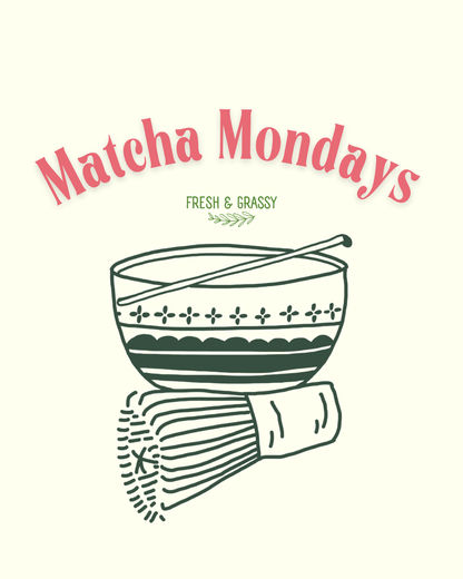 Matcha Mondays - Unisex Ivory Printed T-shirt