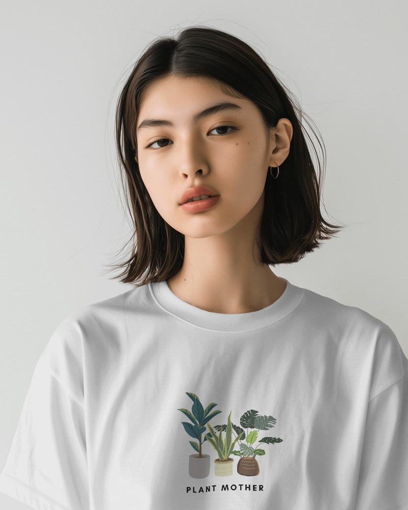 Plant Mother - Unisex White Printed T-shirt