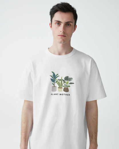 Plant Mother - Unisex White Printed T-shirt