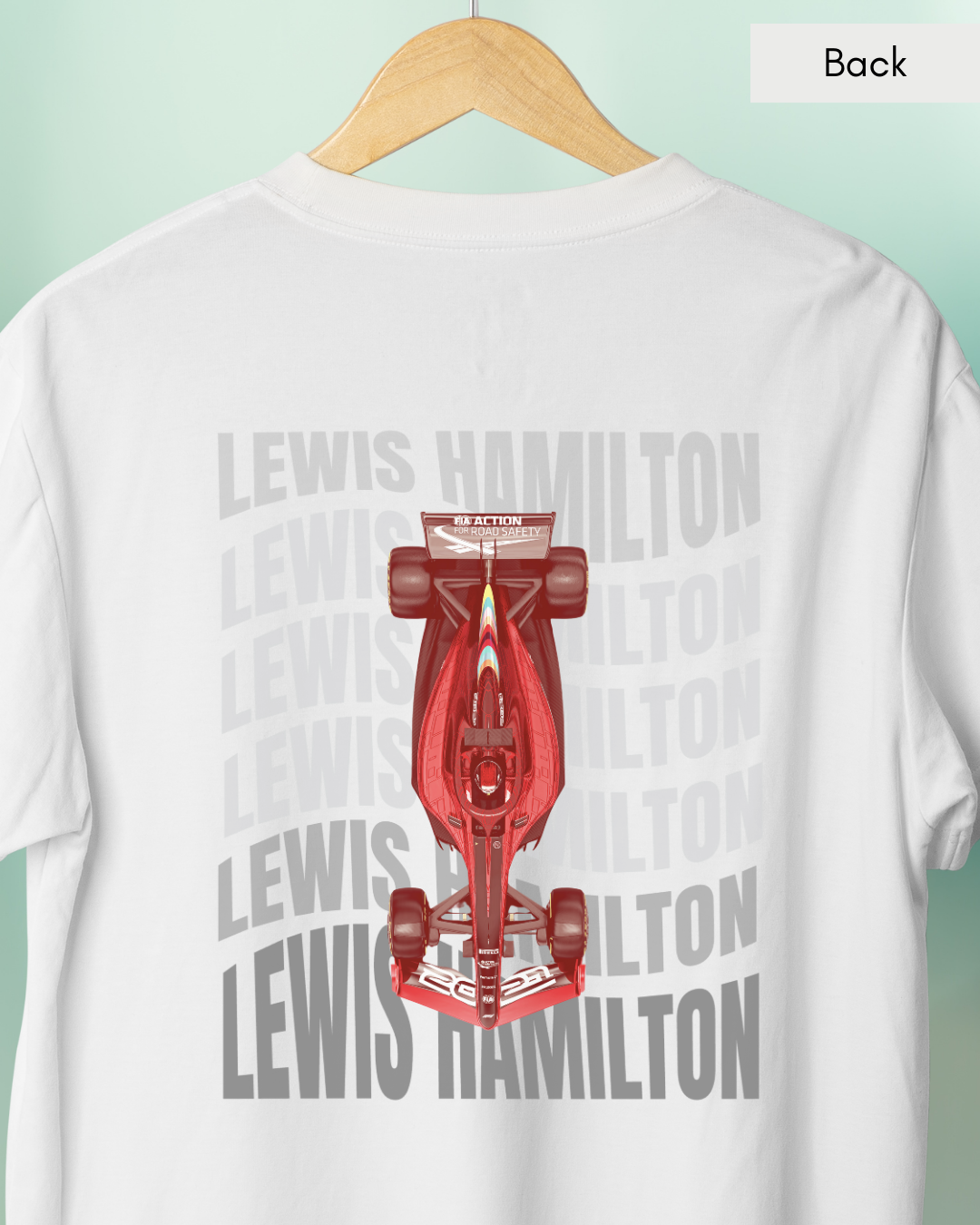 44 - Unisex White Printed T-shirt