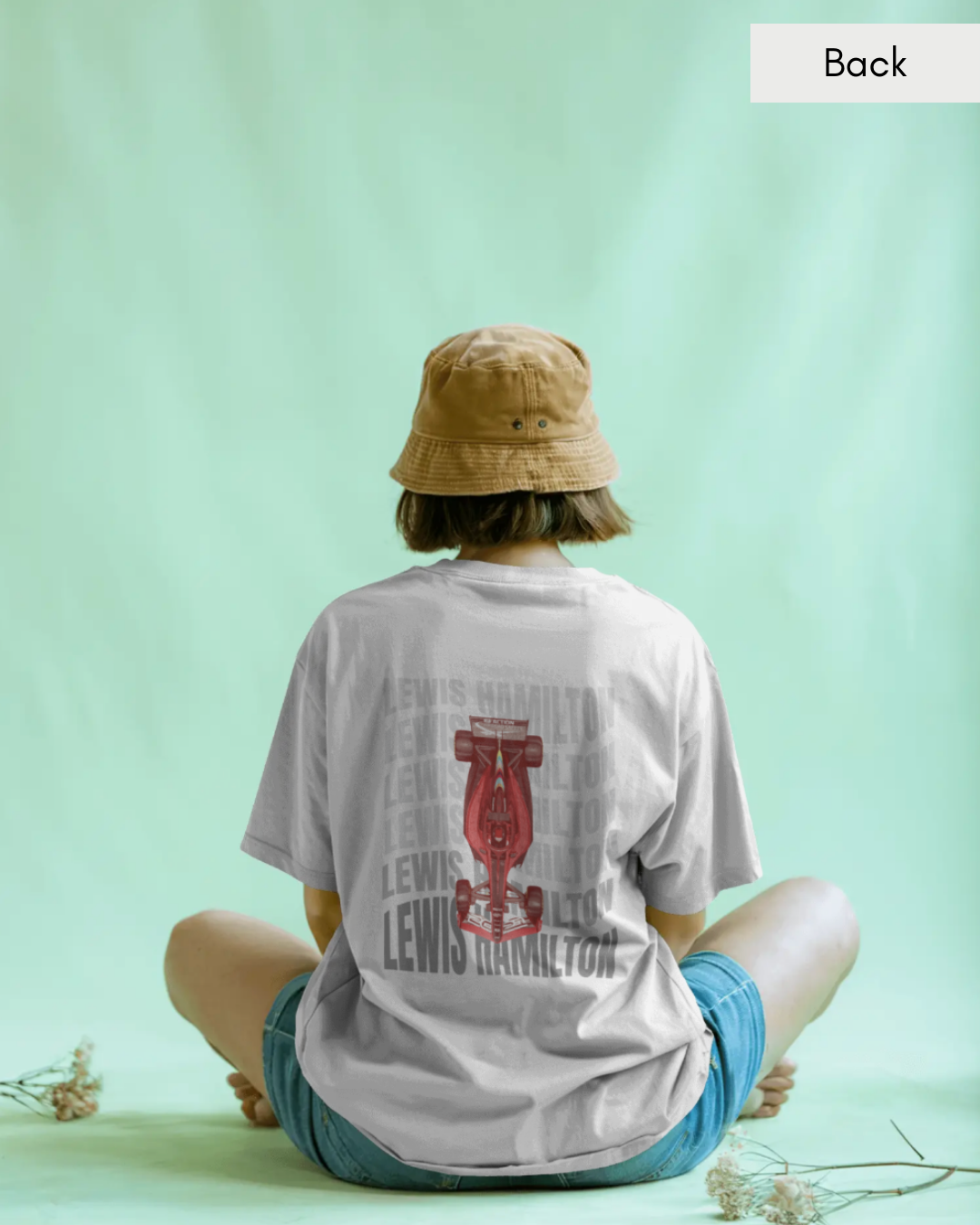 44 - Unisex White Printed T-shirt