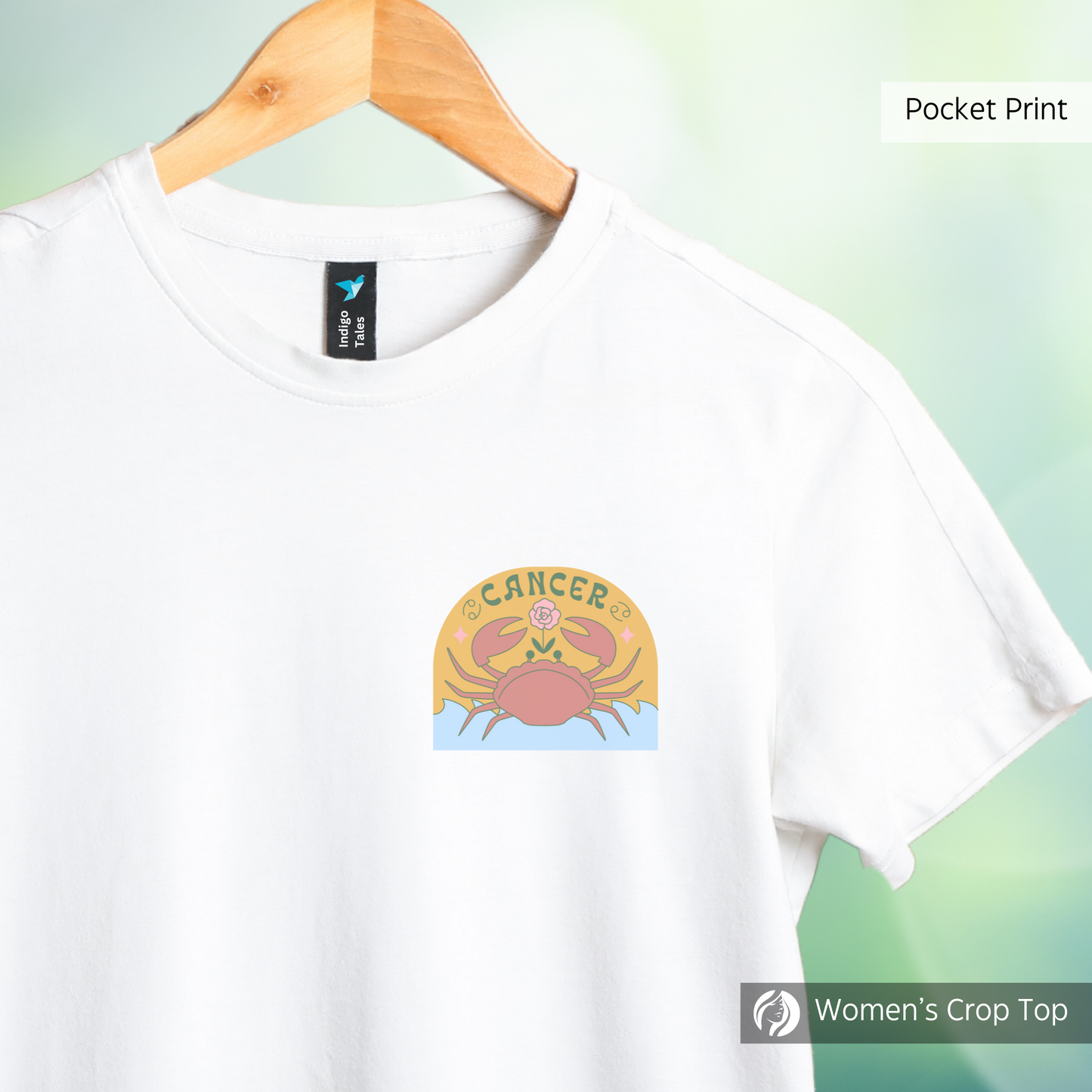 Cancer - Women's White Crop Top