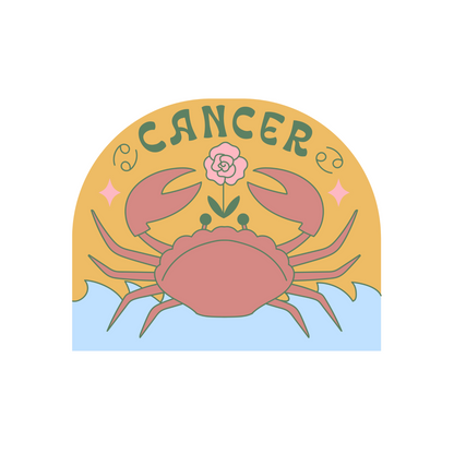 Cancer - Women's White Crop Top