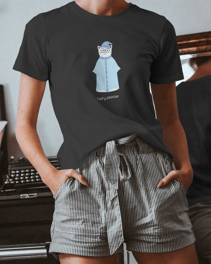 Hairy Pawter - Women's Black Printed T-shirt