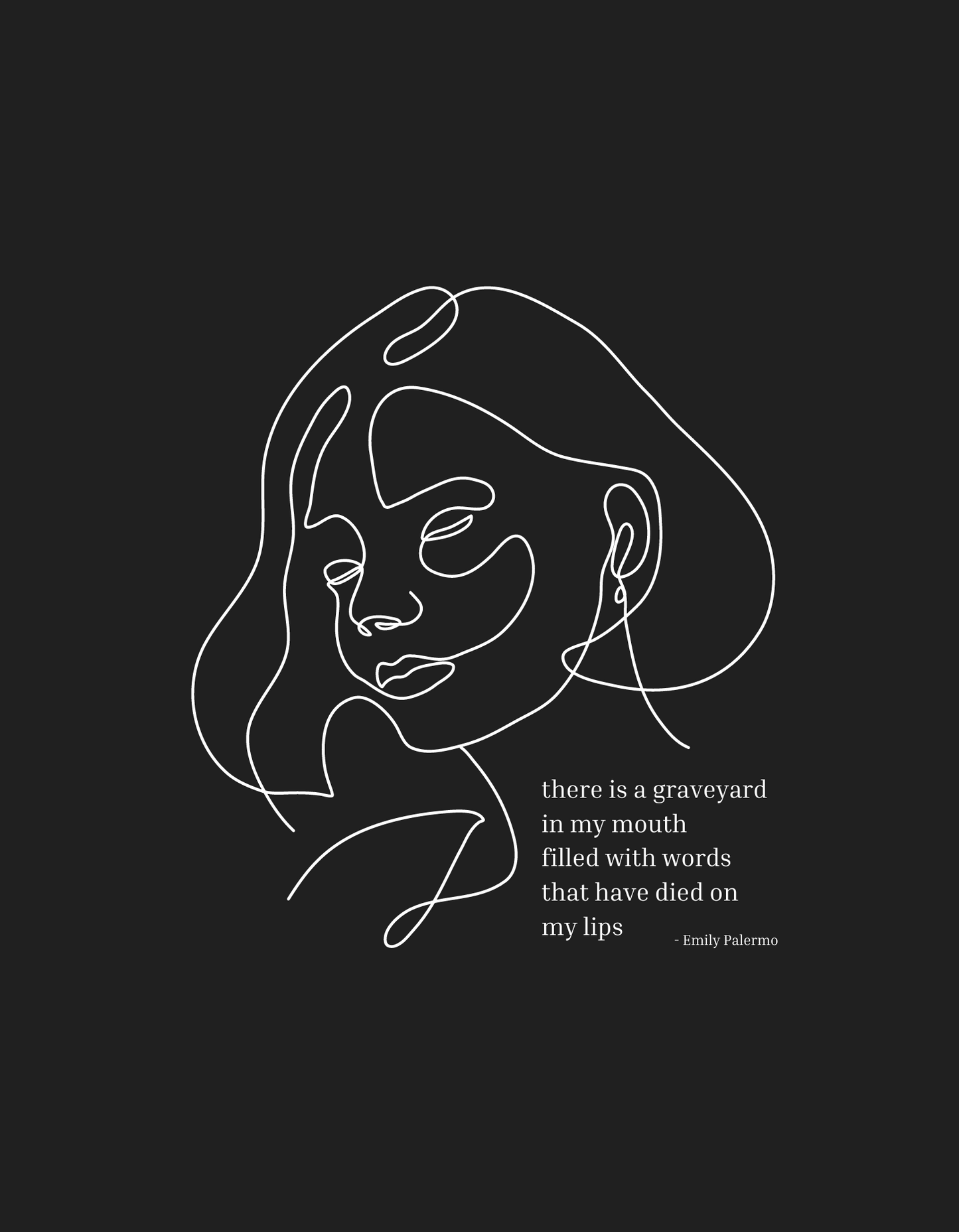 Unspoken Words - Women's Black Printed T-shirt