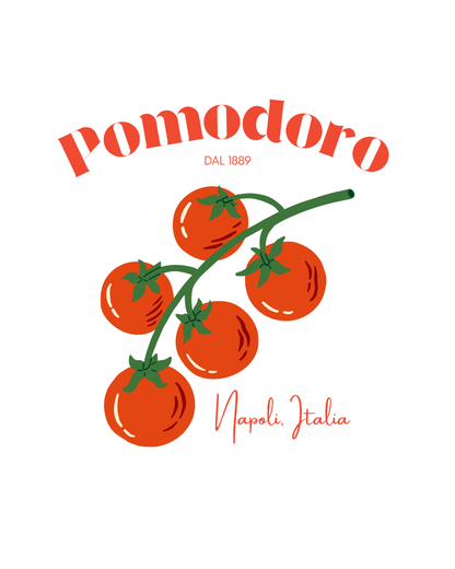 Pomodoro - Women's White Printed Crop Top