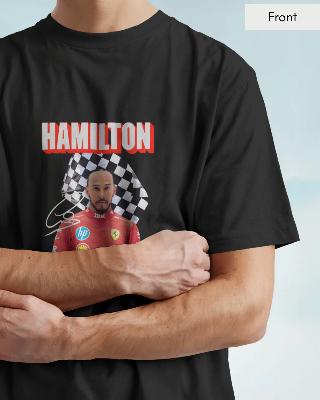 Hamilton Collage - Unisex Black Printed T-shirt