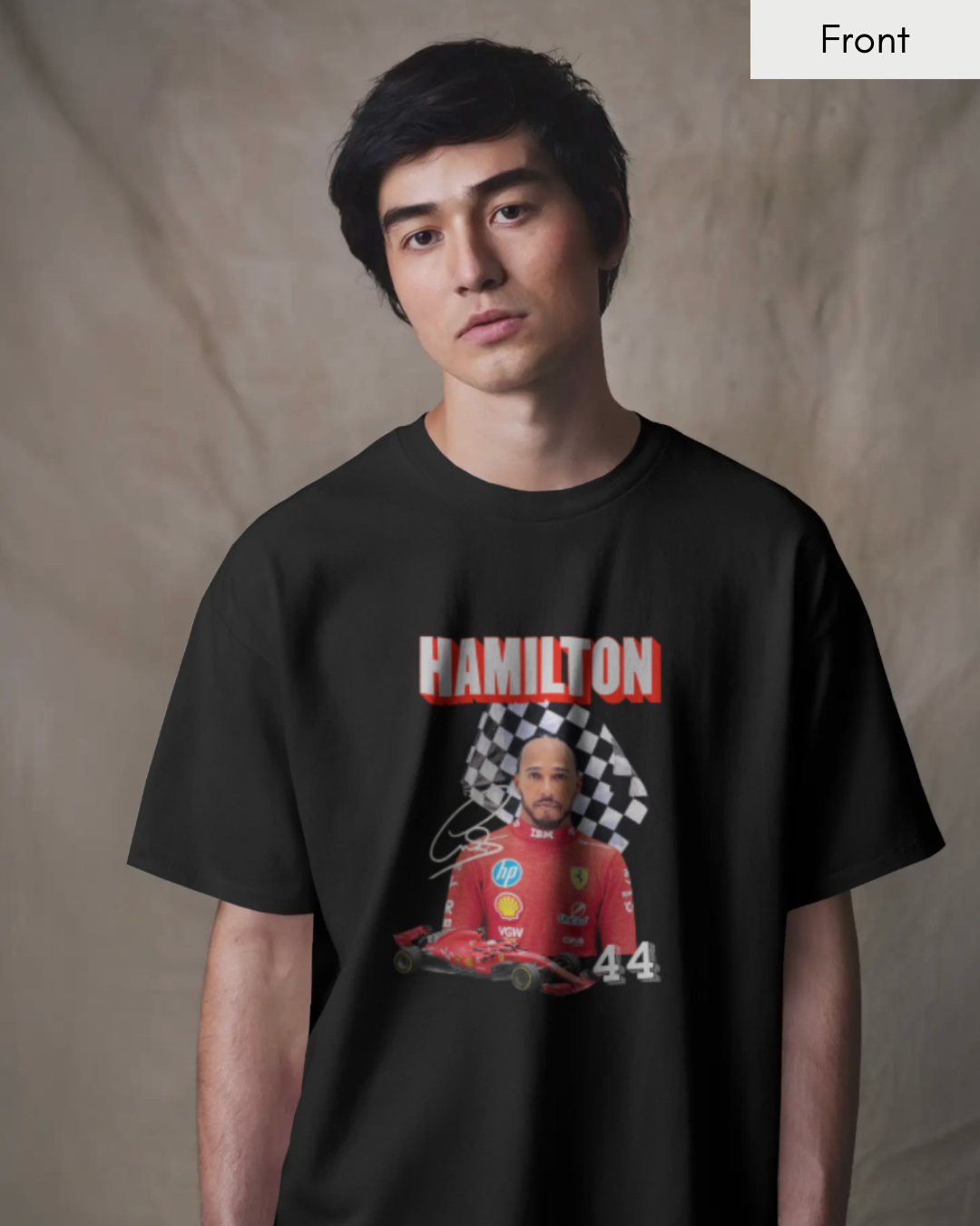 Hamilton Collage - Unisex Black Printed T-shirt