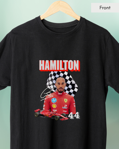 Hamilton Collage - Unisex Black Printed T-shirt