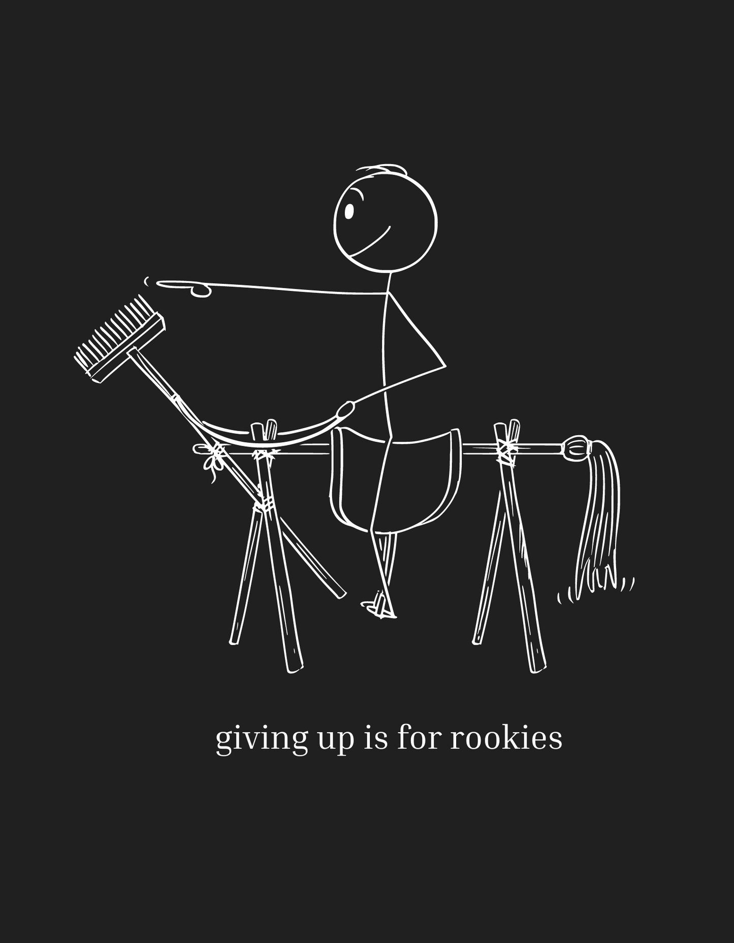 Don't Give Up - Unisex Black Printed T-shirts