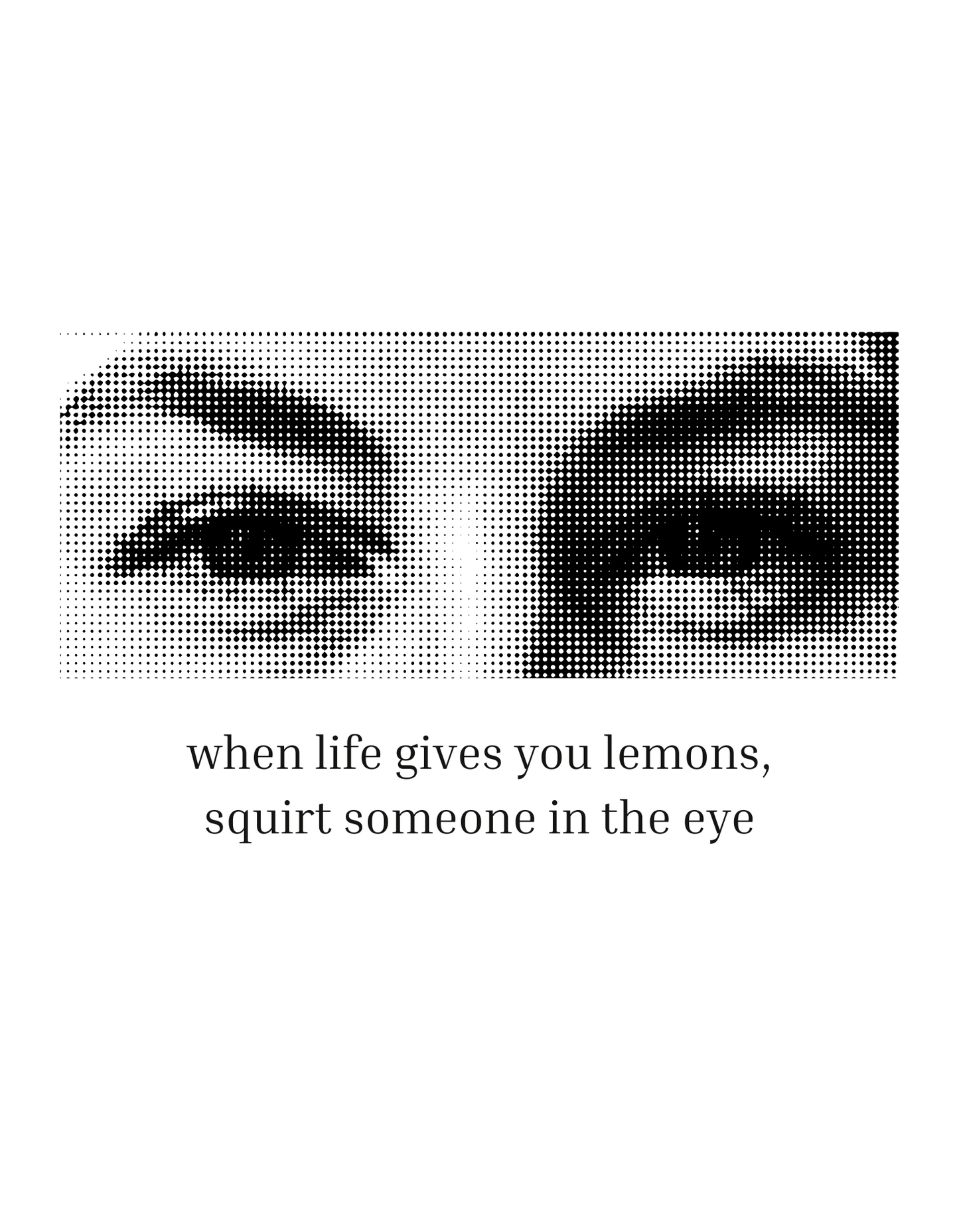 Lemon eyes - Unisex White Printed T-shirt