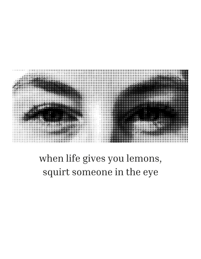 Lemon eyes - Unisex White Printed T-shirt