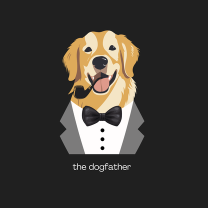 The Dogfather II - Unisex Black Printed T-shirt
