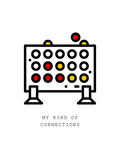Connections - Unisex White Printed T-shirt