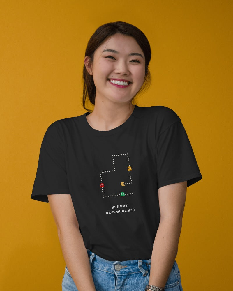 Pac-Man - Unisex Multicolor Printed T-shirt
