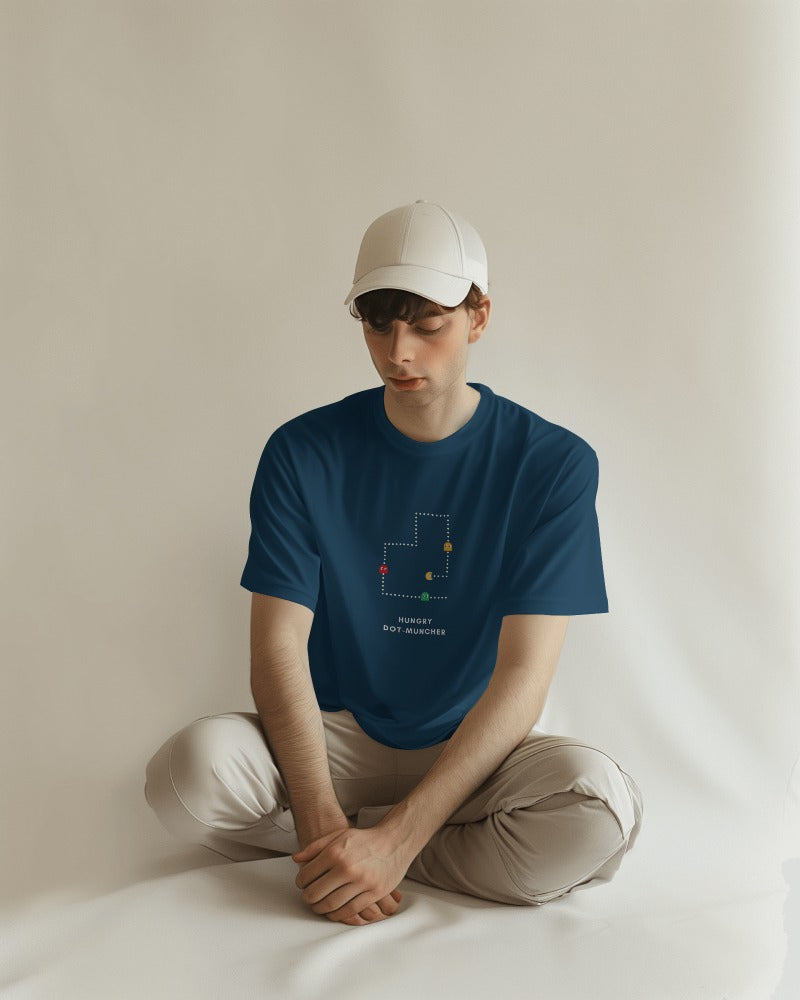 Pac-Man - Unisex Multicolor Printed T-shirt