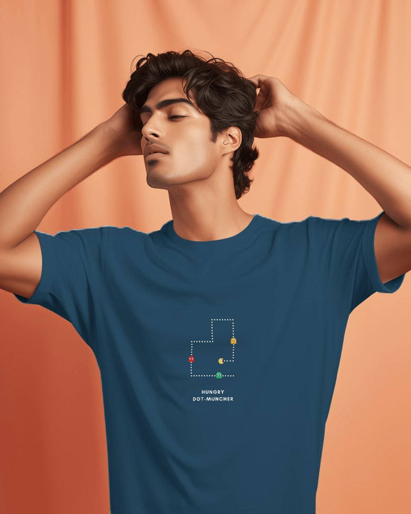 Pac-Man - Unisex Multicolor Printed T-shirt