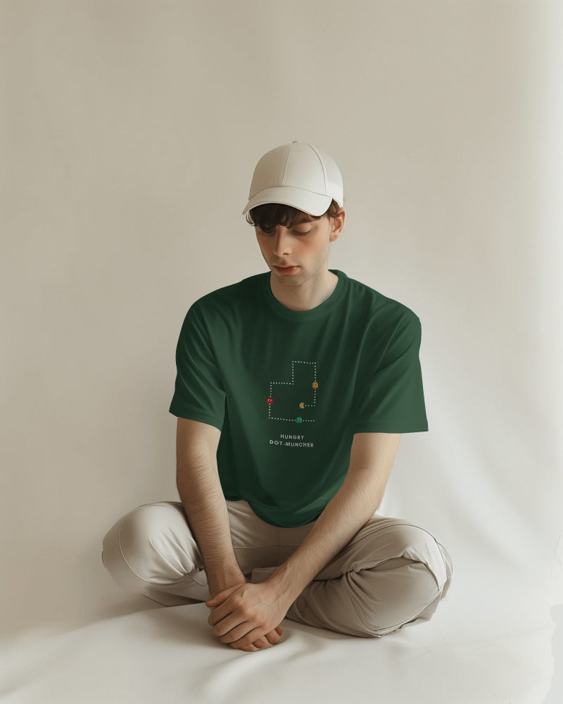 Pac-Man - Unisex Multicolor Printed T-shirt