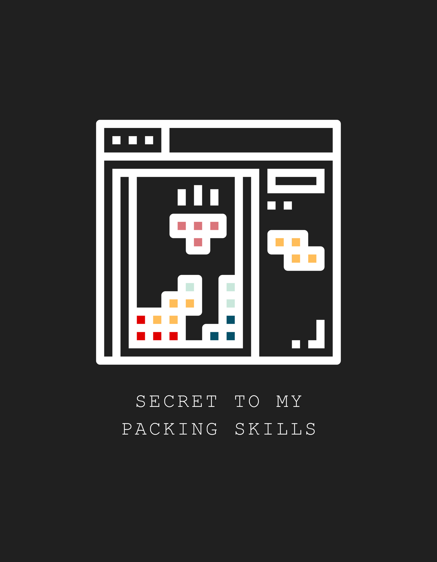 Tetris - Unisex Multicolor Printed T-shirt