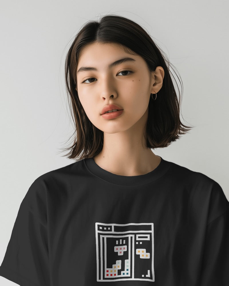 Tetris - Unisex Multicolor Printed T-shirt