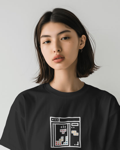 Tetris - Unisex Multicolor Printed T-shirt